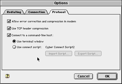PPP Control Panel Options