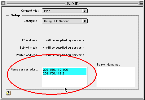 TCP/IP Control Panel
